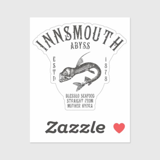 Insmouth Seafood Deep zee Fish Viperfish Sticker (Vel)