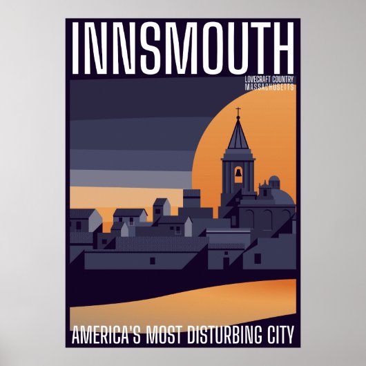 Insmouth Vintage Travel Poster Lovecraft (Voorkant)