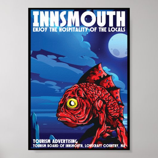 Insmouth Vintage Travel Poster Lovecraft (Voorkant)