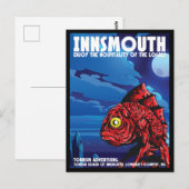 Insmouth Vintage Travel Poster Lovecraft Briefkaart (Voorkant / Achterkant)