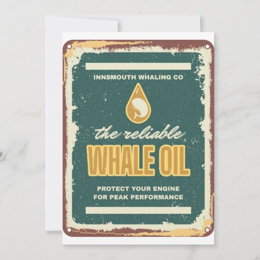 Insmouth Whale Oil Lovecraft Kaart (Voorkant)