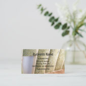 Insolatie bouwcontractant visitekaartje (Staand voorkant)