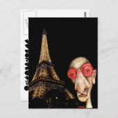 Insomniac bezoekt de Eiffeltoren Briefkaart (Voorkant / Achterkant)