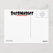 Insomniac bezoekt de "Leaning Tower of Pisa" Briefkaart (Achterkant)