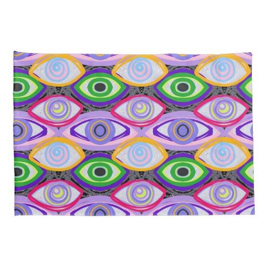 Insomniac Open Oyes Print Kussensloop (Achterkant-Rechts)