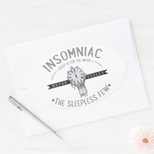 Insomniac Ovale Sticker (Envelop)
