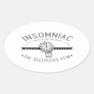 Insomniac Ovale Sticker