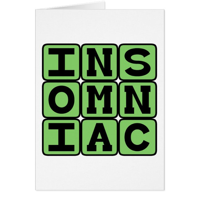 Insomniac, Slaapproblemen (Voorkant)
