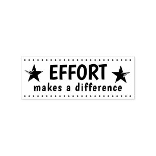 Inspanning Maakt Een Verschil Persoonlijke Leerkra Rubberstempel