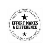 Inspanning maakt leraren verschillend rubberstempel (Afrduk)