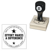 Inspanning Maakt Verschil Leraren Rubberstempel (Gestempeld)