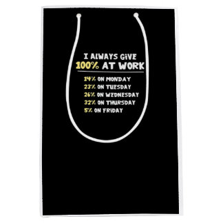 Inspanning op het werk essentieel - nauwelijks wer medium cadeauzakje