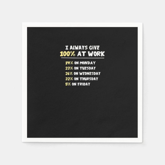 Inspanning op het werk essentieel - nauwelijks wer servet (Voorkant)