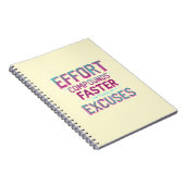 "Inspanning over excuses" Notitieboek (Rechterzijde)