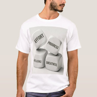 INSPANNING VOORUITGANG UITBLINKENDHEID GROOTSHEID  T-SHIRT