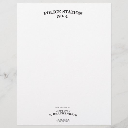 Inspecteur Brackenreid Stationery (Voorkant)