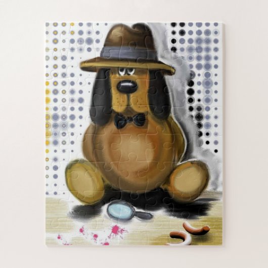 Inspecteur Dog Jigzaag Puzzle Fun Gift Legpuzzel (Verticaal)