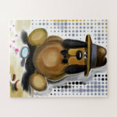 Inspecteur Dog Jigzaag Puzzle Fun Gift Legpuzzel (Horizontaal)