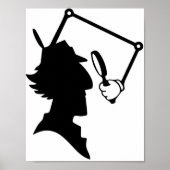 Inspecteur Gadget silhouette Poster (Voorkant)