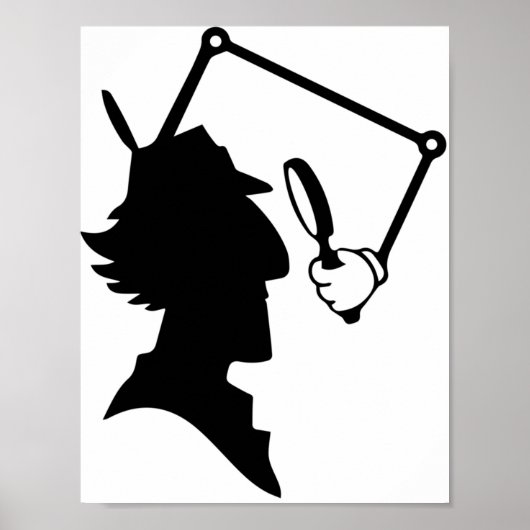 Inspecteur Gadget silhouette Poster (Voorkant)
