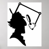 Inspecteur Gadget silhouette Poster (Voorkant)