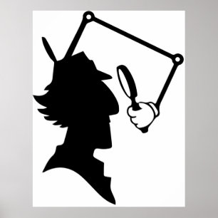 Inspecteur Gadget silhouette Poster
