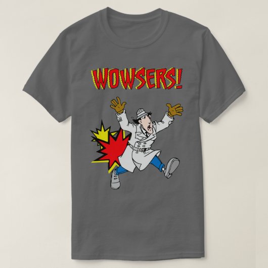 Inspecteur Gadget Wowzers altijd in dienst Funny H T-shirt (Design voorkant)
