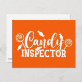 Inspecteur Halloween Snoep Briefkaart (Voorkant / Achterkant)