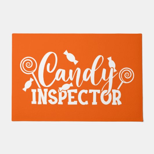 Inspecteur Halloween Snoep Deurmat (Voorkant)