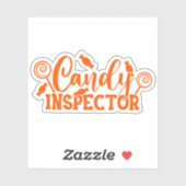 Inspecteur Halloween Snoep Sticker (Vel)