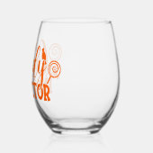 Inspecteur Halloween Snoep Wijnglas Zonder Voet (Links)