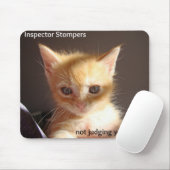 Inspecteur Stompers, je niet beoordelen Muismat (Met muis)