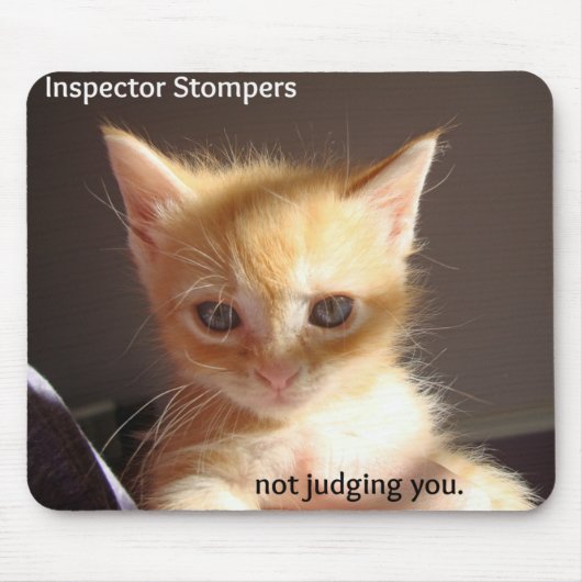 Inspecteur Stompers, je niet beoordelen Muismat (Voorkant)