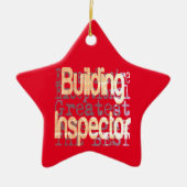 Inspecteur voor gebouwen keramisch ornament (Voorkant)