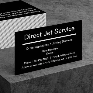 Inspectie en jettingservice voor afvoeren visitekaartje