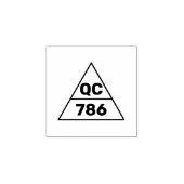 Inspectie kwaliteitscontrole rubberstempel (Afrduk)