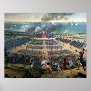 Inspectie van de troepen poster