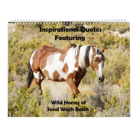 Inspectieve offertes met wilde paarden kalender (Hoes)
