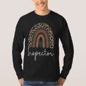 Inspector Cute Leopard Boho Rainbow for Team Inspe T-shirt (Voorkant)