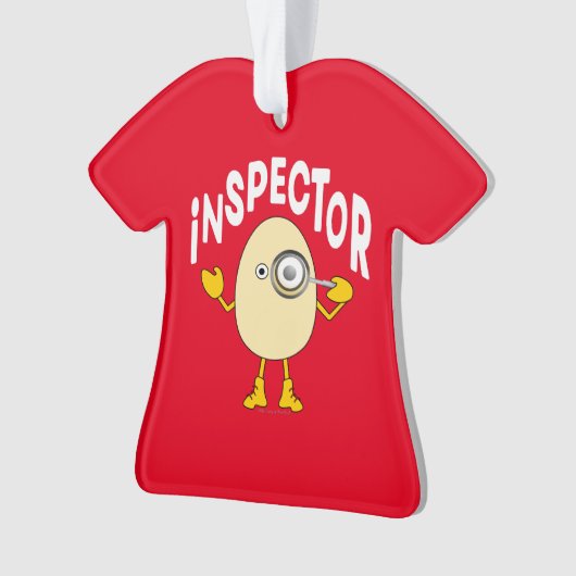 Inspector Egghead Tekst Ornament (voorkant)