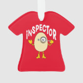 Inspector Egghead Tekst Ornament (achterkant)