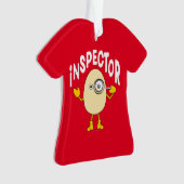 Inspector Egghead Tekst Ornament (voorkant)