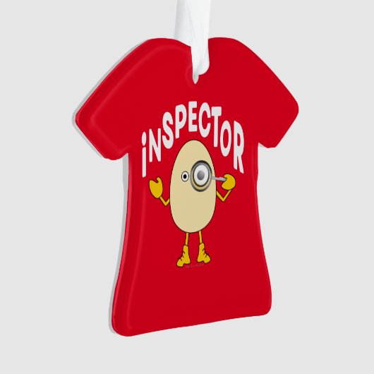Inspector Egghead Tekst Ornament (voorkant)