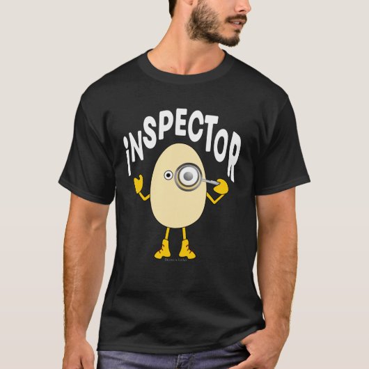 Inspector Egghead Tekst T-shirt (Voorkant)