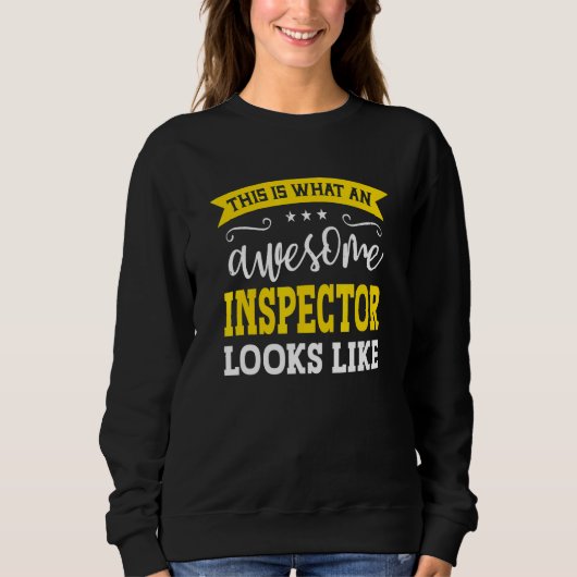 Inspector Job Title Employee Funny Worker Inspecto Trui (Voorkant)