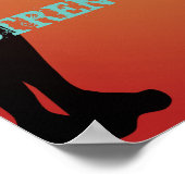 Inspiratiationele levensuitdagingen Netball Quote Poster (Hoek)