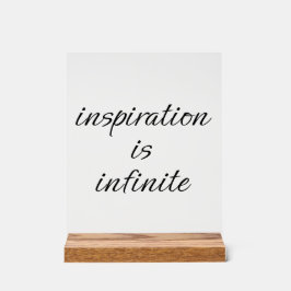 Inspiratie Acryl Teken Bord
