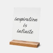 Inspiratie Acryl Teken Bord (Hoek)
