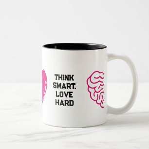 Inspiratie & affectie tweekleurige koffiemok