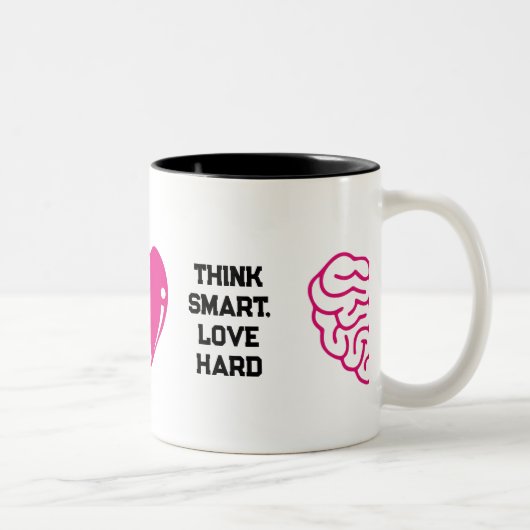 Inspiratie & affectie tweekleurige koffiemok (Rechts)